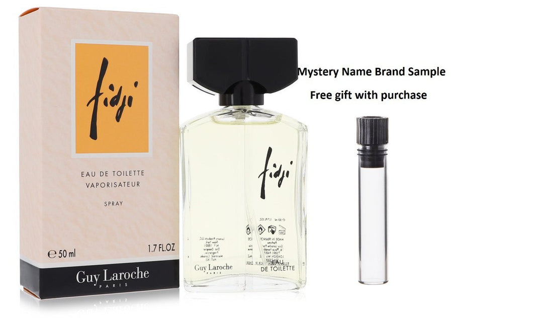 FIDJI by Guy Laroche Eau De Toilette Spray 1.7 oz And a Mystery Name brand sample vile