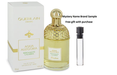 Aqua Allegoria Bergamote Calabria by Guerlain Eau De Toilette Spray 4.2 oz And a Mystery Name brand sample vile