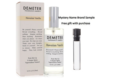 Demeter Hawaiian Vanilla by Demeter Cologne Spray 4 oz And a Mystery Name brand sample vile