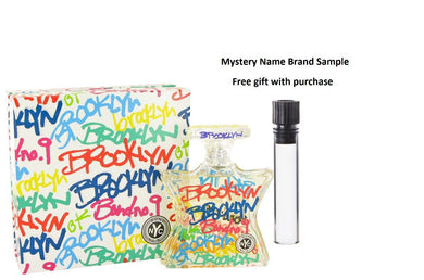 Brooklyn by Bond No. 9 Eau De Parfum Spray (Unisex) 3.3 oz And a Mystery Name brand sample vile