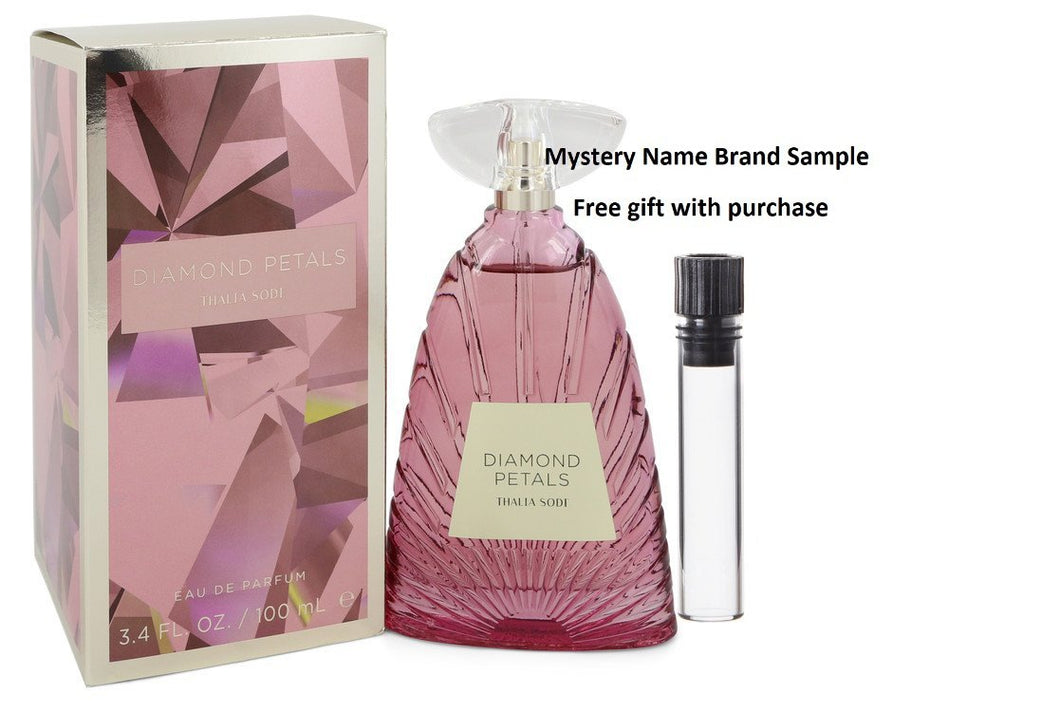 Diamond Petals by Thalia Sodi Eau De Parfum Spray 3.4 oz And a Mystery Name brand sample vile