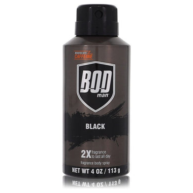 Bod Man Black by Parfums De Coeur Body Spray 4 oz For Men