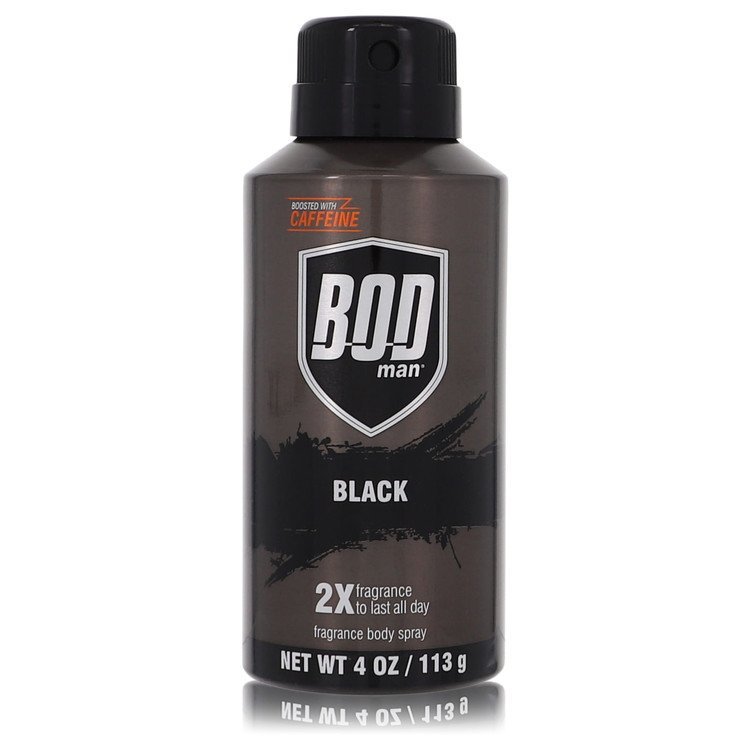 Bod Man Black by Parfums De Coeur Body Spray 4 oz For Men