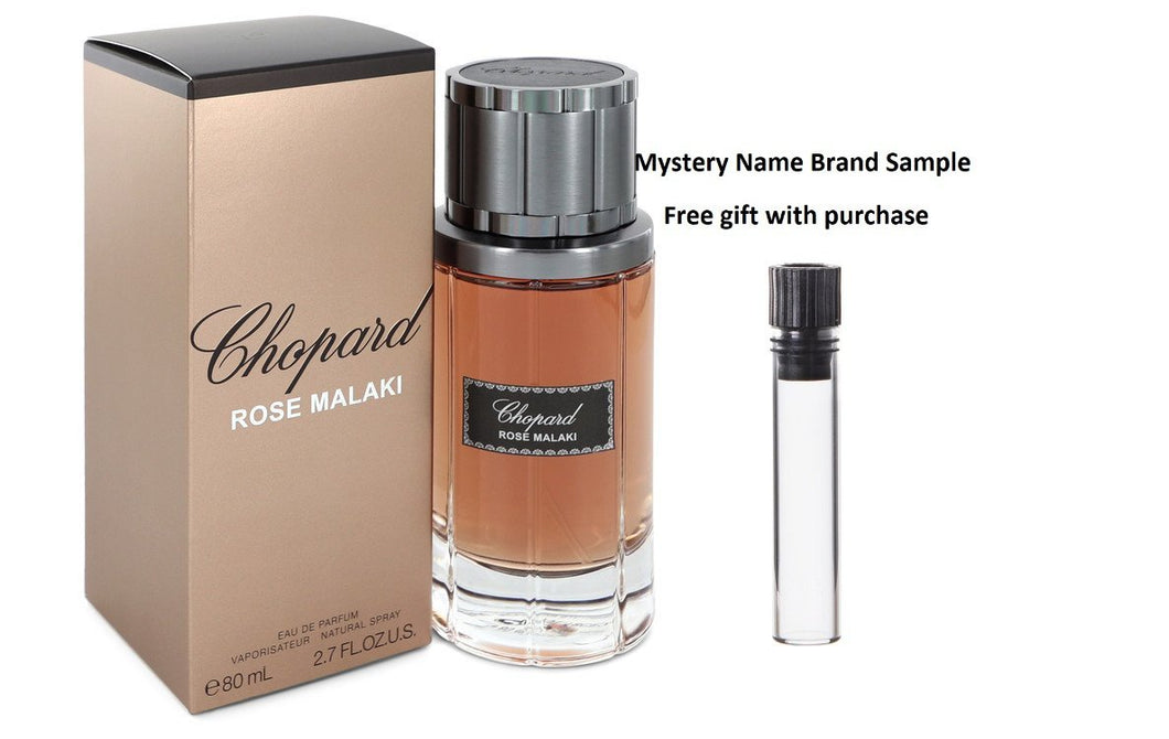 Chopard Rose Malaki by Chopard Eau De Parfum Spray (Unisex) 2.7 oz And a Mystery Name brand sample vile