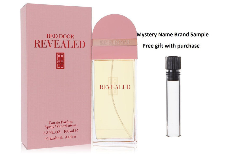 Red Door Revealed by Elizabeth Arden Eau De Parfum Spray 3.4 oz And a Mystery Name brand sample vile