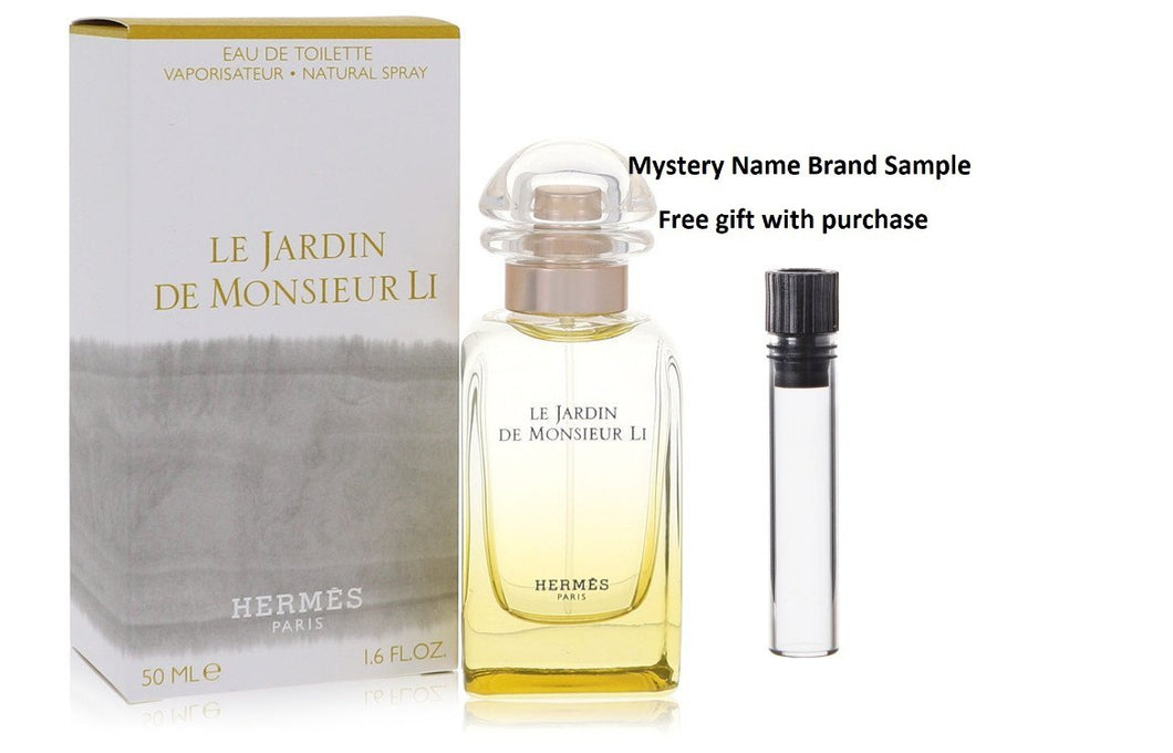 Le Jardin De Monsieur Li by Hermes Eau De Toilette Spray (unisex) 1.6 oz And a Mystery Name brand sample vile