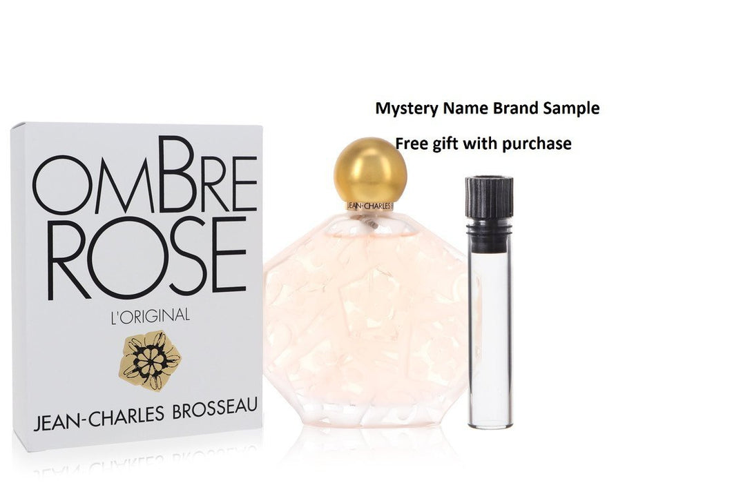 Ombre Rose by Brosseau Eau De Toilette Spray 3.4 oz And a Mystery Name brand sample vile