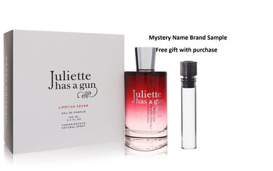 Lipstick Fever by Juliette Has A Gun Eau De Parfum Spray 3.3 oz And a Mystery Name brand sample vile