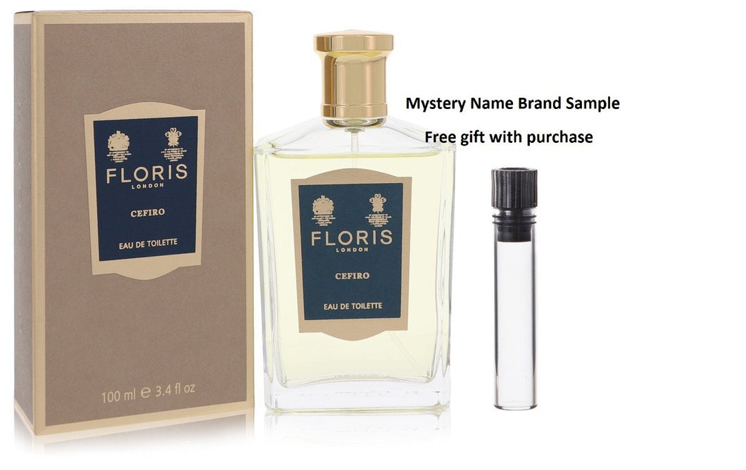 Floris Cefiro by Floris Eau De Toilette Spray 3.4 oz And a Mystery Name brand sample vile