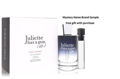 Musc Invisible by Juliette Has A Gun Eau De Parfum Spray 3.3 oz And a Mystery Name brand sample vile