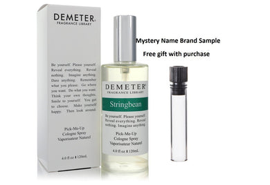 Demeter String Bean by Demeter Pick-Me-Up Cologne Spray (Unisex) 4 oz And a Mystery Name brand sample vile