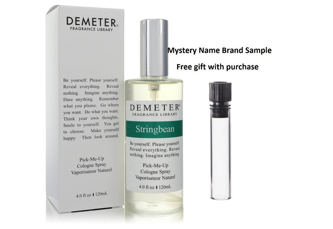 Demeter String Bean by Demeter Pick-Me-Up Cologne Spray (Unisex) 4 oz And a Mystery Name brand sample vile