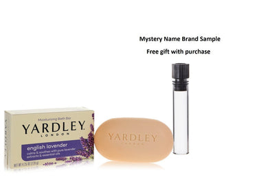 English Lavender by Yardley London Soap 4.25 oz And a Mystery Name brand sample vile