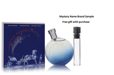 L'ombre Des Merveilles by Hermes Eau De Parfum Spray 1.6 oz And a Mystery Name brand sample vile