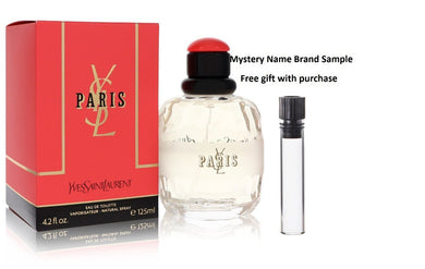 PARIS by Yves Saint Laurent Eau De Toilette Spray 4.2 oz And a Mystery Name brand sample vile