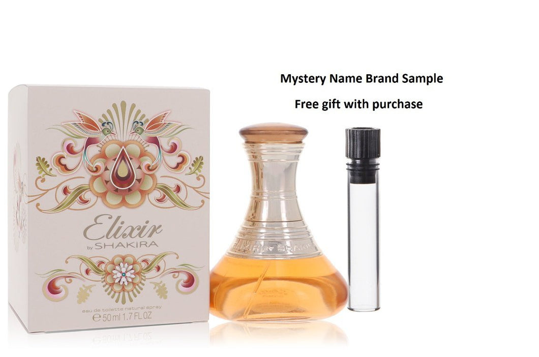 Shakira Elixir by Shakira Eau De Toilette Spray 1.7 oz And a Mystery Name brand sample vile