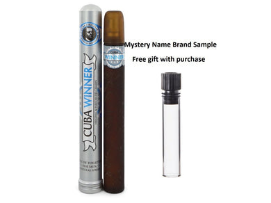 Cuba Winner by Fragluxe Eau De Toilette Spray 1.17 oz And a Mystery Name brand sample vile