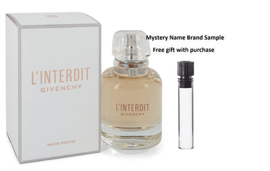 L'interdit by Givenchy Eau De Toilette Spray 2.6 oz  And a Mystery Name brand sample vile