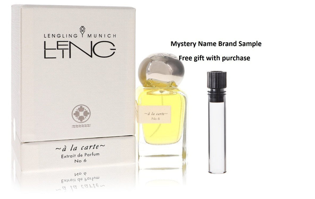 Lengling Munich No 6 A La Carte by Lengling Munich Extrait De Parfum Spray (Unisex) 1.7 oz And a Mystery Name brand sample vile