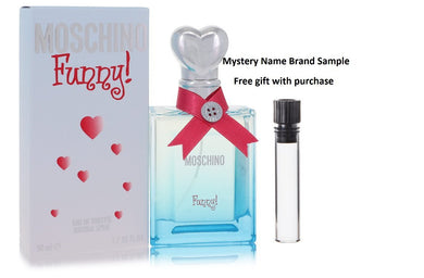 Moschino Funny by Moschino Eau De Toilette Spray 1.7 oz And a Mystery Name brand sample vile