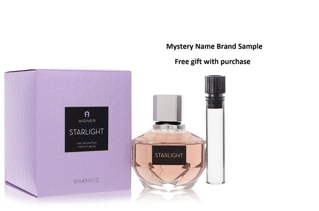 Aigner Starlight by Etienne Aigner Eau De Parfum Spray 3.4 oz And a Mystery Name brand sample vile