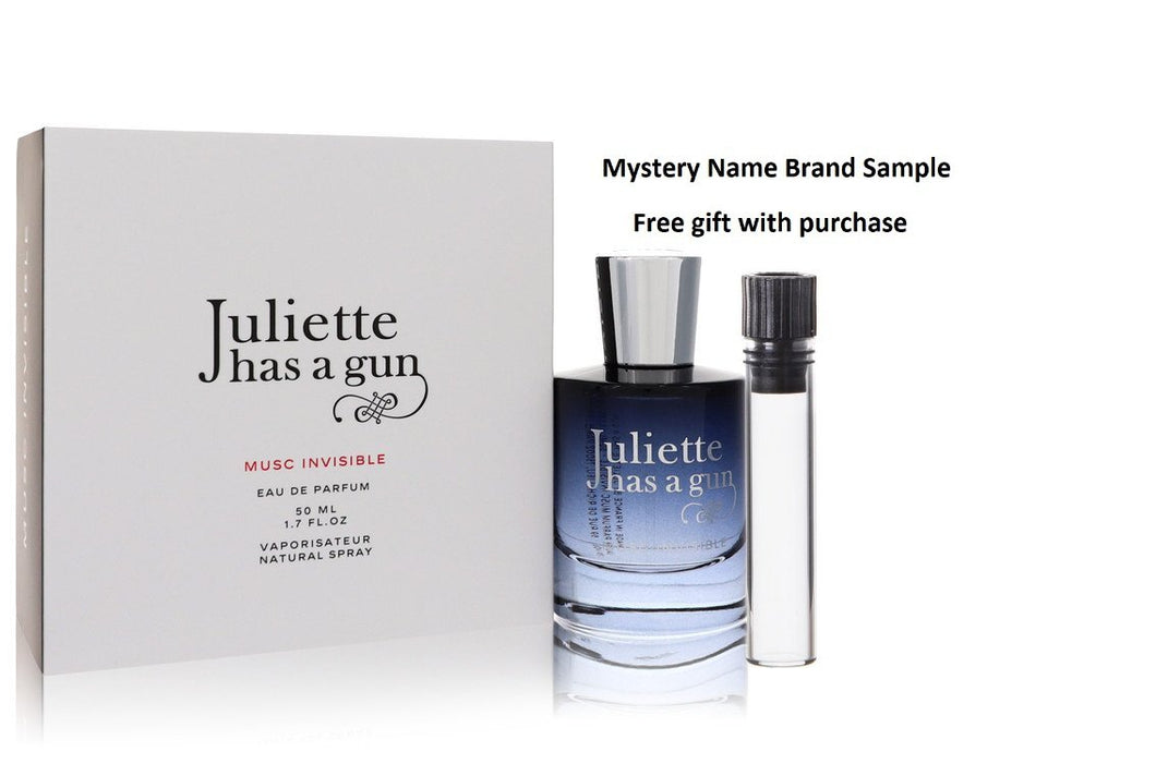 Musc Invisible by Juliette Has A Gun Eau De Parfum Spray 1.7 oz And a Mystery Name brand sample vile