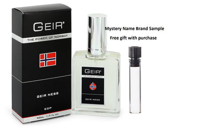 Geir by Geir Ness Eau De Parfum Spray 1.7 oz And a Mystery Name brand sample vile