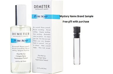 DEMETER PURE SOAP by Demeter COLOGNE SPRAY 4 OZ for UNISEX And a Mystery Name brand sample vile
