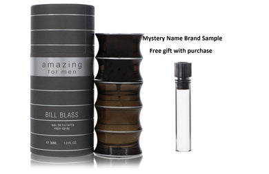 AMAZING by Bill Blass Eau De Toilette Spray 1 oz And a Mystery Name brand sample vile