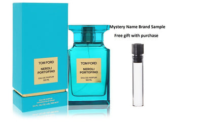 Neroli Portofino by Tom Ford Eau De Parfum Spray 3.4 oz And a Mystery Name brand sample vile