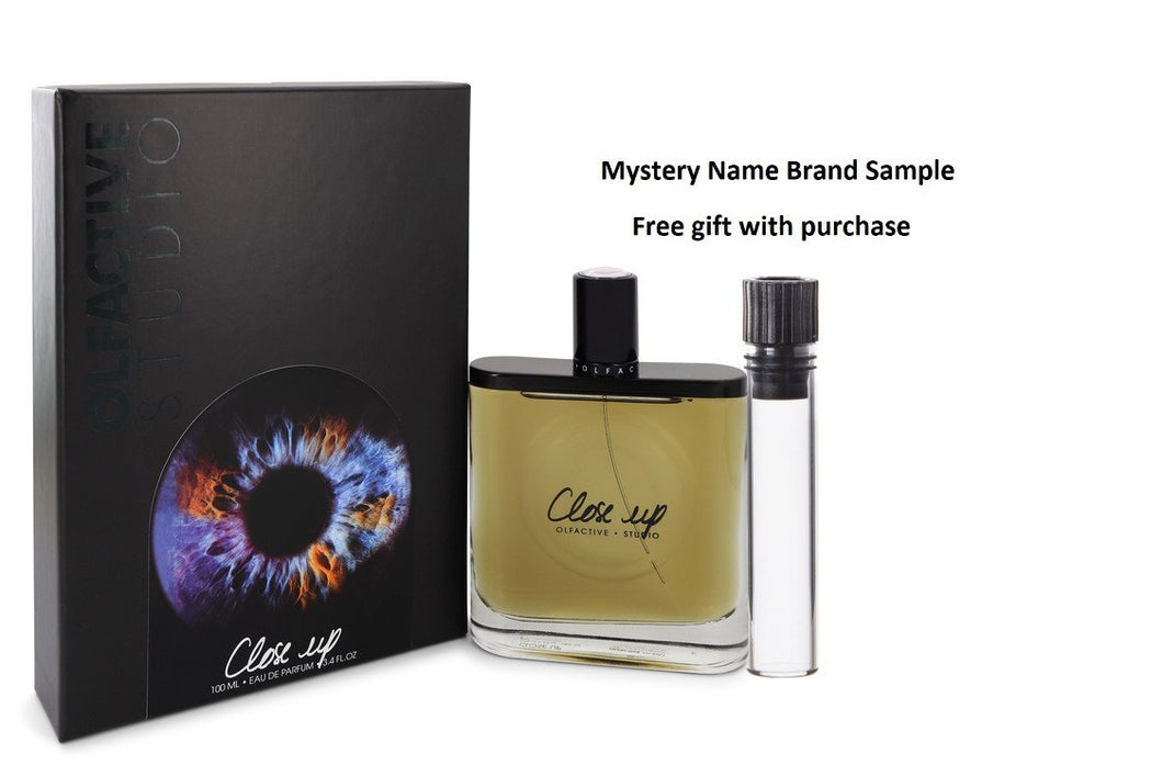 Olfactive Studio Close Up by Olfactive Studio Eau De Parfum Spray (Unisex) 3.3 oz And a Mystery Name brand sample vile