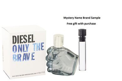 Only the Brave by Diesel Eau De Toilette Spray 1.7 oz And a Mystery Name brand sample vile