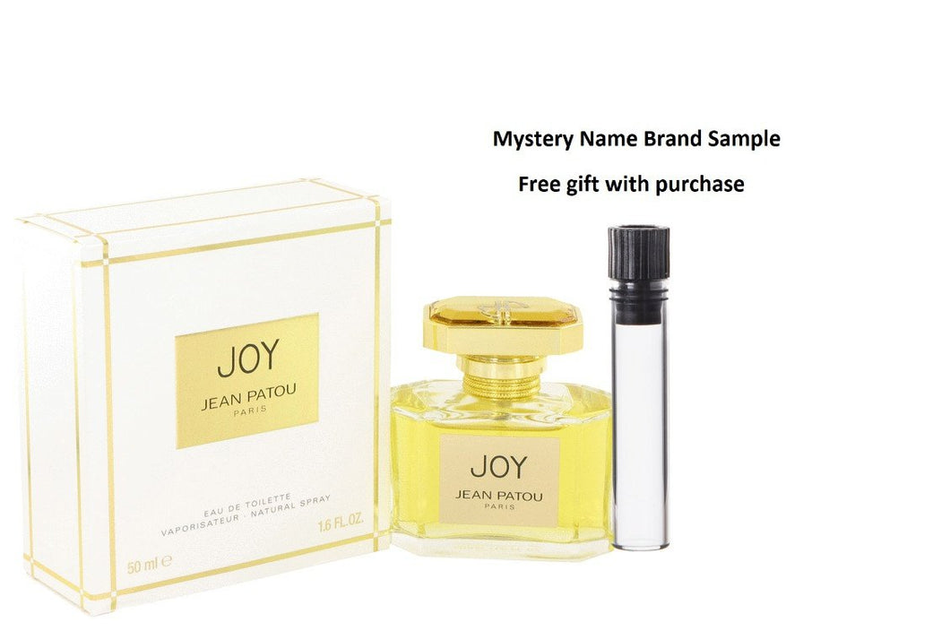 JOY by Jean Patou Eau De Toilette Spray 1.6 oz And a Mystery Name brand sample vile