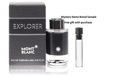 Montblanc Explorer by Mont Blanc Mini EDP .15 oz And a Mystery Name brand sample vile
