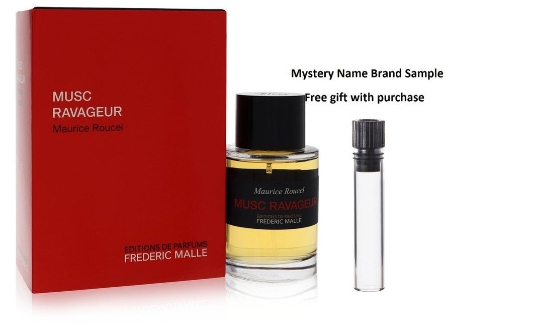 Musc Ravageur by Frederic Malle Eau De Parfum Spray (Unisex) 3.4 oz And a Mystery Name brand sample vile