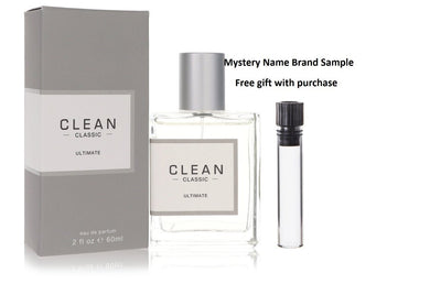 Clean Ultimate by Clean Eau De Parfum Spray 2.14 oz And a Mystery Name brand sample vile