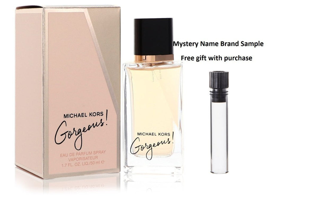 Michael Kors Gorgeous by Michael Kors Eau De Parfum Spray 1.7 oz And a Mystery Name brand sample vile