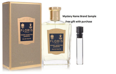 Floris Night Scented Jasmine by Floris Eau De Toilette Spray 3.4 oz And a Mystery Name brand sample vile