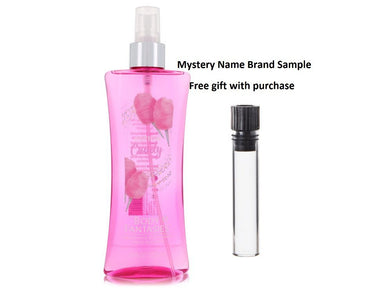 Body Fantasies Signature Cotton Candy by Parfums De Coeur Body Spray 8 oz And a Mystery Name brand sample vile