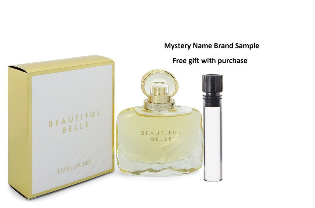 Beautiful Belle by Estee Lauder Eau De Parfum Spray 1.7 oz And a Mystery Name brand sample vile