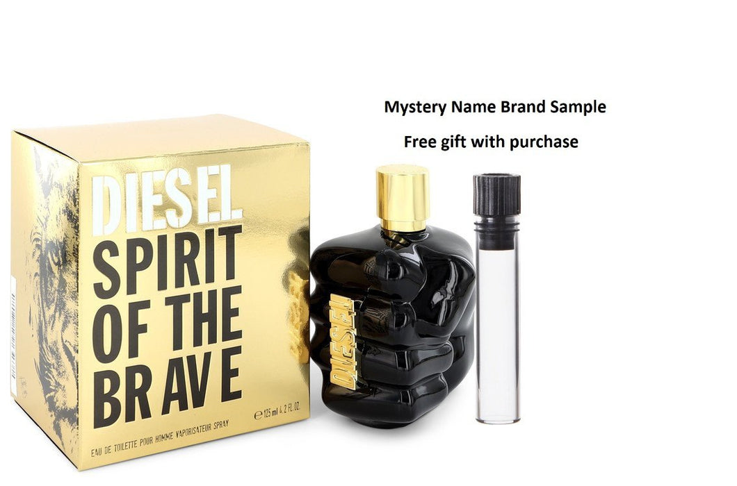 Spirit of the Brave by Diesel Eau De Toilette Spray 4.2 oz And a Mystery Name brand sample vile