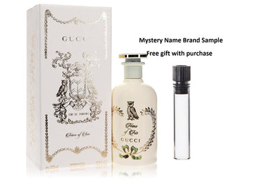 Gucci Tears of Iris by Gucci Eau De Parfum Spray (Unisex) 3.3 oz And a Mystery Name brand sample vile
