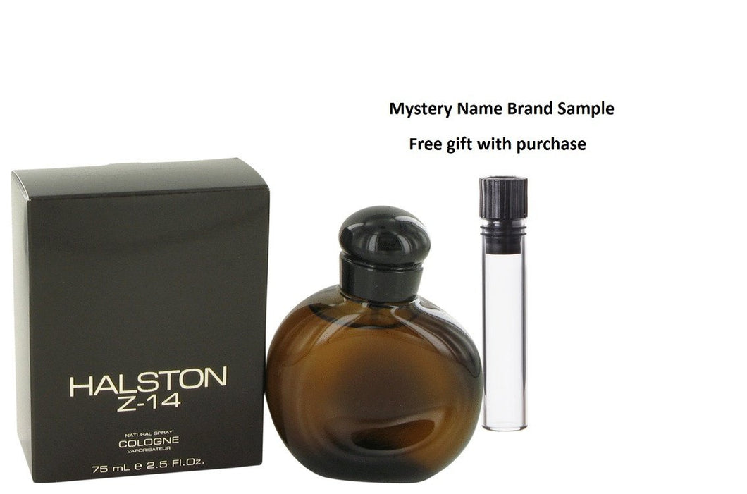 HALSTON Z-14 by Halston Cologne Spray 2.5 oz And a Mystery Name brand sample vile