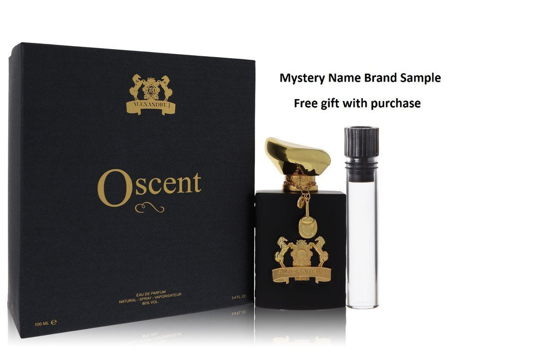 Oscent by Alexandre J Eau De Parfum Spray 3.4 oz And a Mystery Name brand sample vile