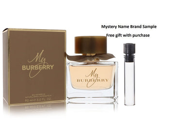 My Burberry by Burberry Eau De Parfum Spray 3 oz And a Mystery Name brand sample vile
