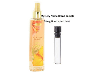 Calgon Take Me Away Hawaiian Ginger by Calgon Body Mist 8 oz And a Mystery Name brand sample vile
