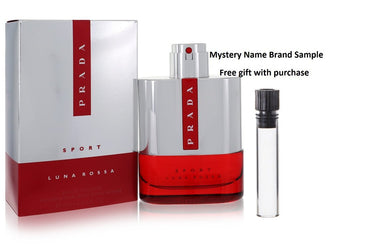 Prada Luna Rossa Sport by Prada Eau De Toilette Spray 3.4 oz And a Mystery Name brand sample vile
