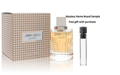 Jimmy Choo Illicit by Jimmy Choo Eau De Parfum Spray 3.3 oz And a Mystery Name brand sample vile