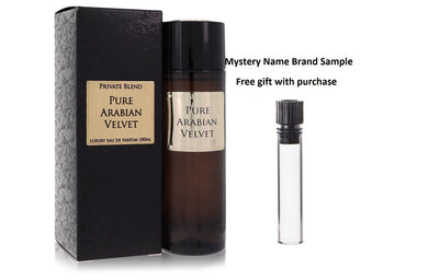 Private Blend Pure Arabian Velvet by Chkoudra Paris Eau De Parfum Spray 3.4 oz And a Mystery Name brand sample vile