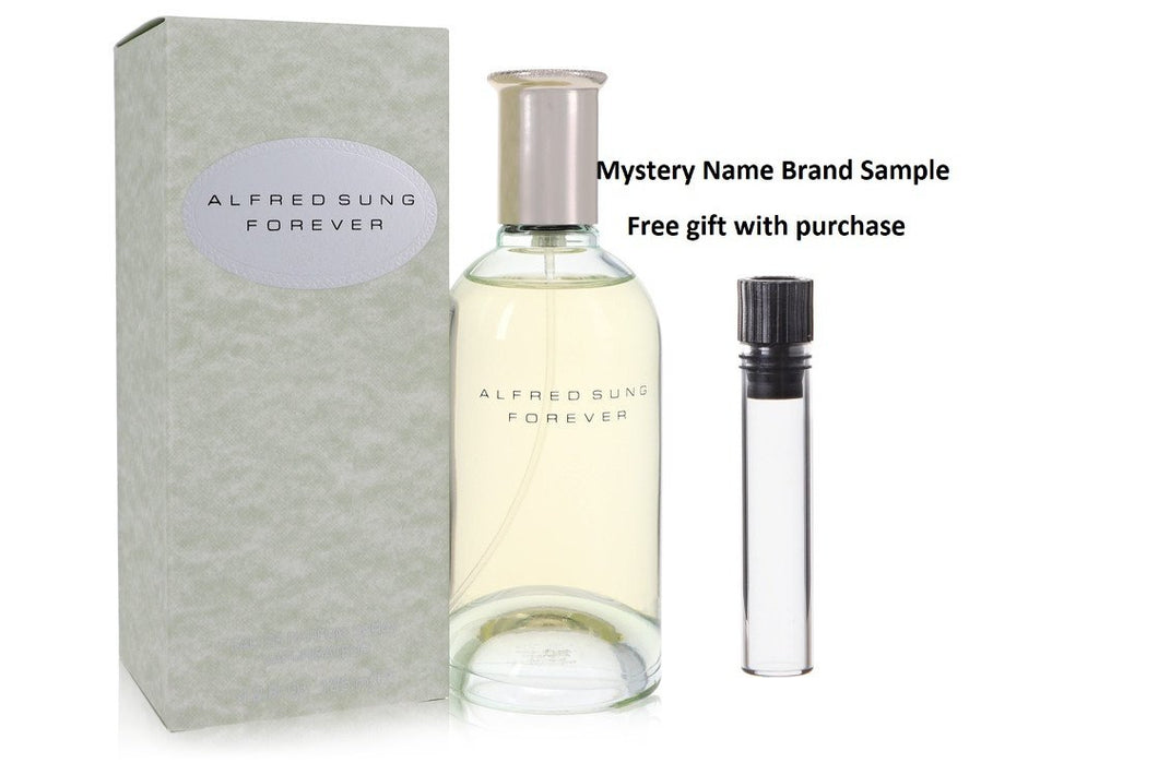 FOREVER by Alfred Sung Eau De Parfum Spray 4.2 oz And a Mystery Name brand sample vile